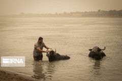 هوای سوسنگرد در وضعیت بسیار ناسالم تنفسی