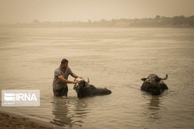 هوای سوسنگرد در وضعیت بسیار ناسالم تنفسی