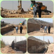 اجرای طرح تعریض پل شهید دغاغله کلانشهر اهواز