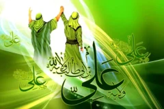 آئین پرچم نویسی عید غدیر خم در رامشیر